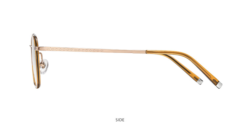 Reven Jate Unisex Full Rim Square Acetate Titanium Frame Eyeglasses R2325 Full Rim Reven Jate
