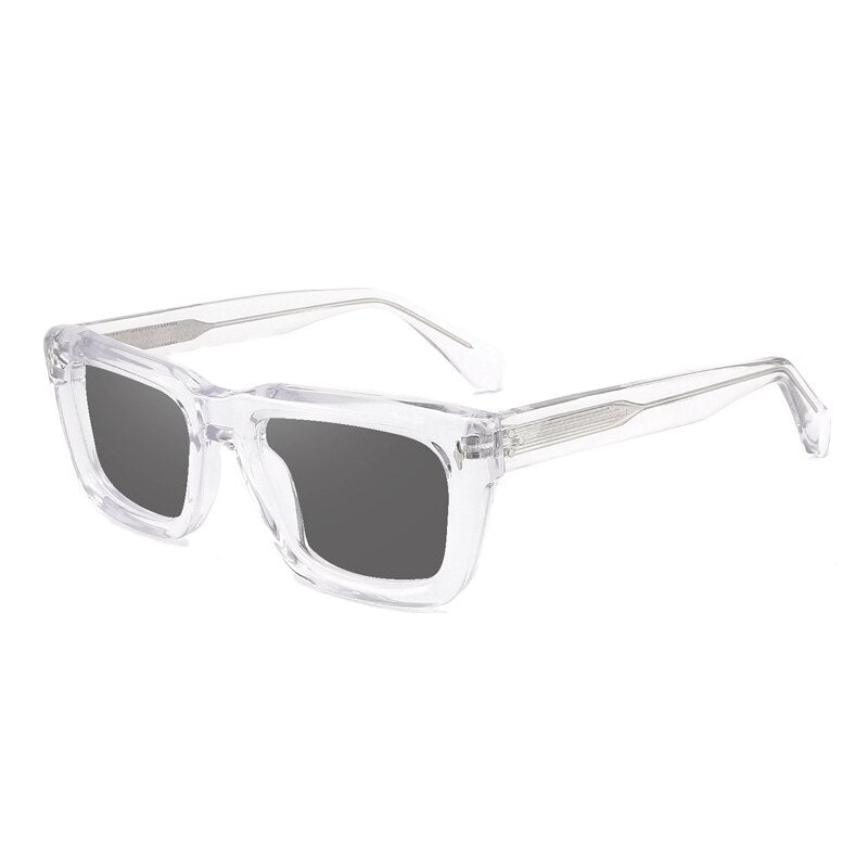 Gatenac Men's Full Rim Square Acetate Frame Polarized Sunglasses Tyj68 Sunglasses Gatenac