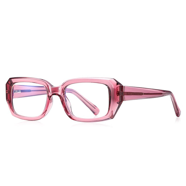 Reven Jate Unisex Full Rim Square Acetate Eyeglasses 2154 Full Rim Reven Jate C4