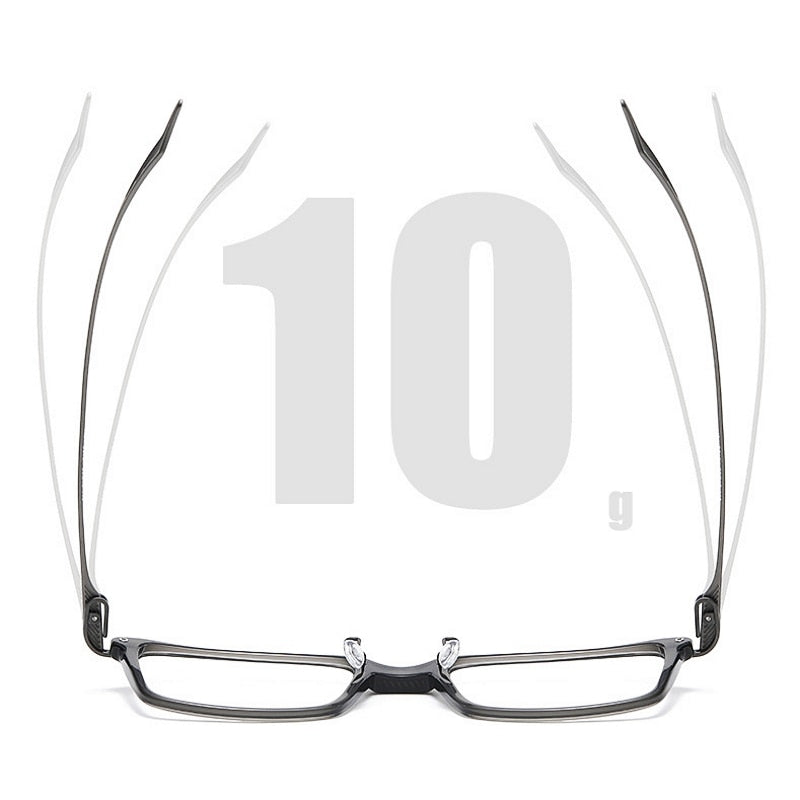 Yimaruili Unisex Full Rim Square Acetate Titanium Eyeglasses 1128 Full Rim Yimaruili Eyeglasses