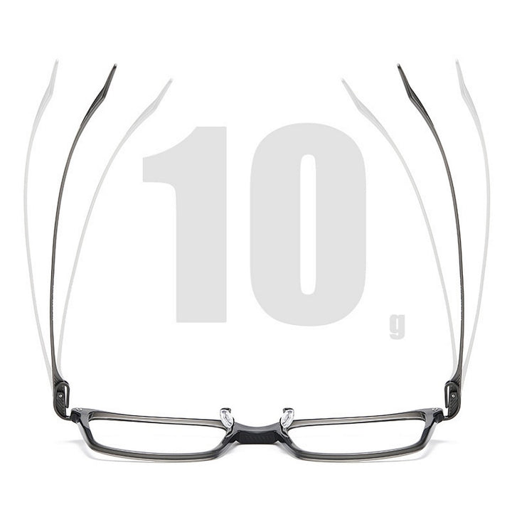 Yimaruili Unisex Full Rim Square Acetate Titanium Eyeglasses 1128 Full Rim Yimaruili Eyeglasses
