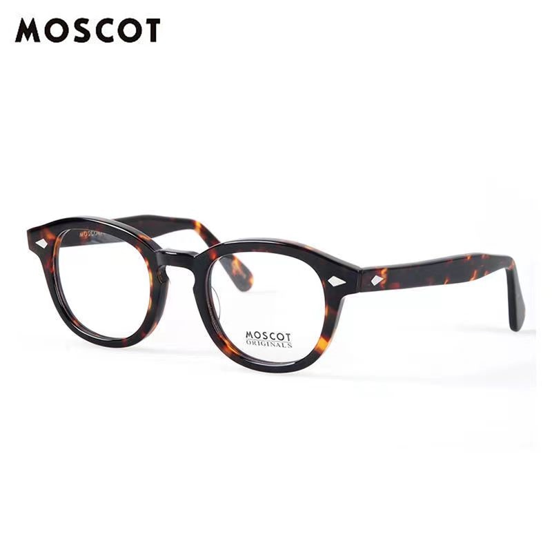 Yimaruili Unisex Full Rim Round Acetate Eyeglasses Three Sizes Y1915 Full Rim Yimaruili Eyeglasses