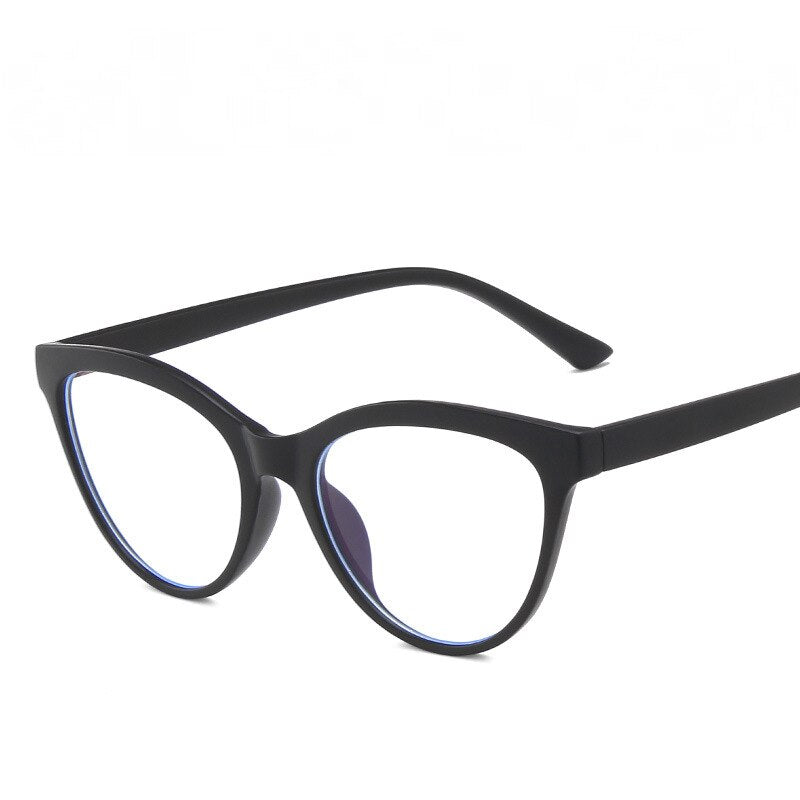 CCspace Unisex Full Rim Cat Eye Tr 90 Titanium Eyeglasses 55437 Full Rim CCspace China SandBlack