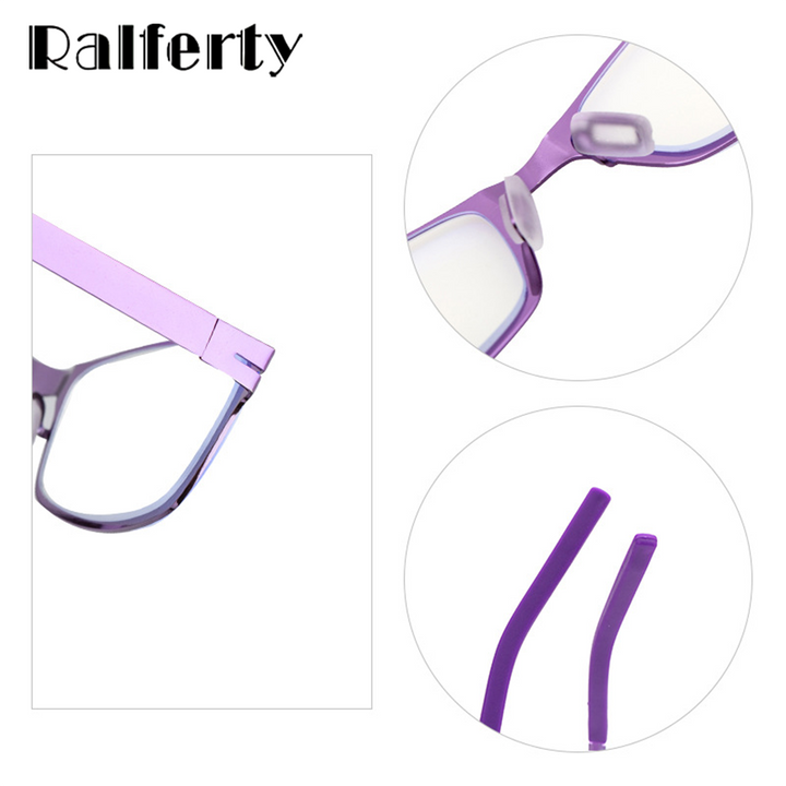 Ralferty Unisex Full Rim Rectangle Alloy Hyperopic Reading Glasses D1331 Reading Glasses Ralferty