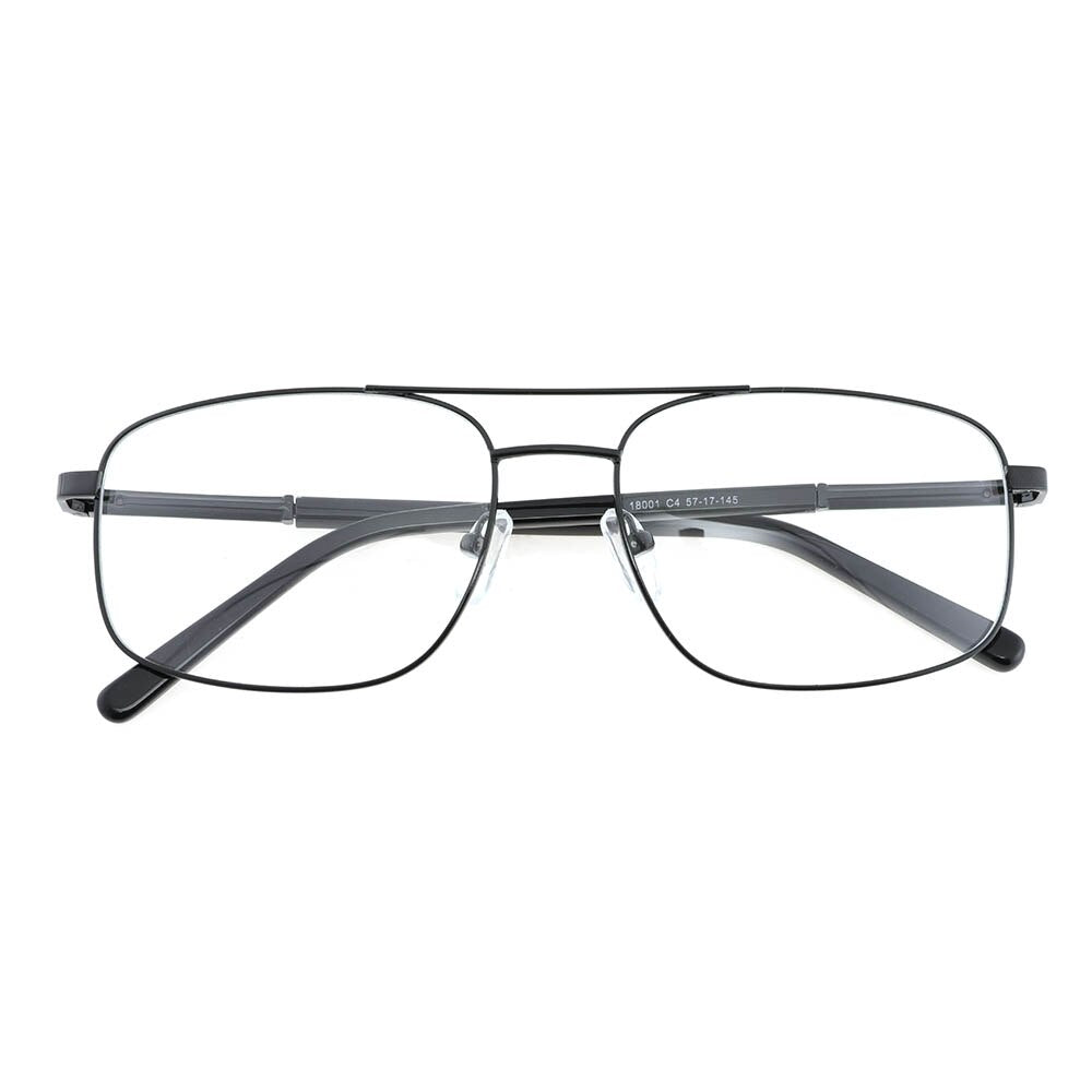 Laoyehui Men's Eyeglasses Square Alloy Reading Glasses 1801 Reading Glasses Laoyehui