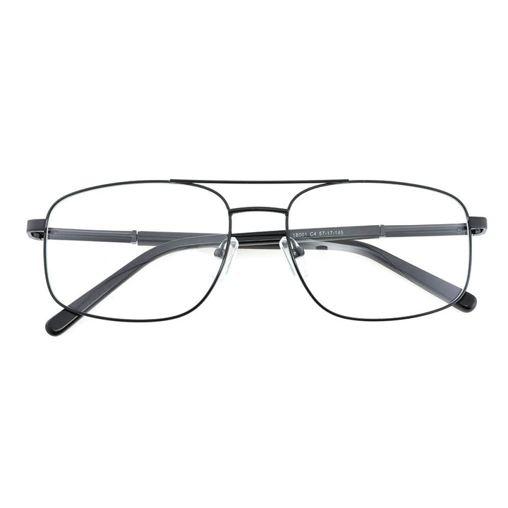 Laoyehui Men's Eyeglasses Square Alloy Reading Glasses 1801 Reading Glasses Laoyehui