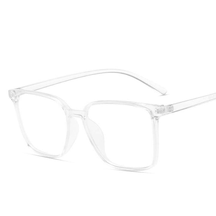 CCspace Unisex Full Rim Square Tr 90 Eyeglasses 53343 Full Rim CCspace White China