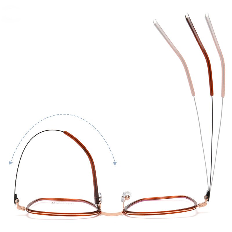 Bclear Unisex Full Rim Irregular Square Titanium Acetate Eyeglasses Nwd2327 Full Rim Bclear