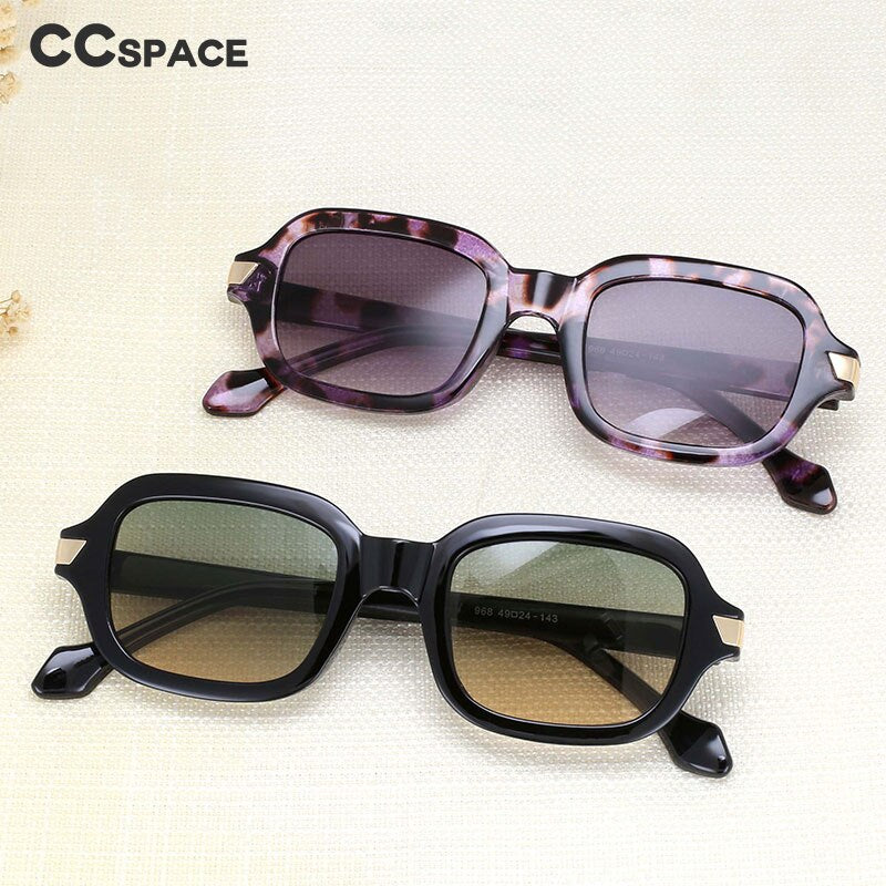 CCspace Unisex Full Rim Square Resin Alloy Frame Punk Sunglasses 54401 Sunglasses CCspace Sunglasses