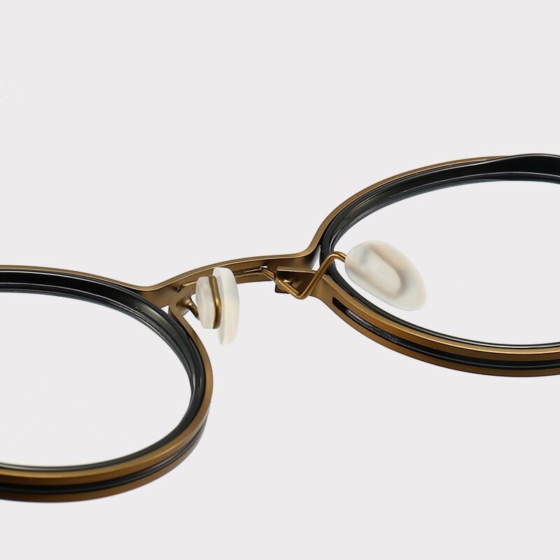 Cubojue Unisex Full Rim Round Acetate Alloy Hyperopic Reading Glasses Reading Glasses Cubojue