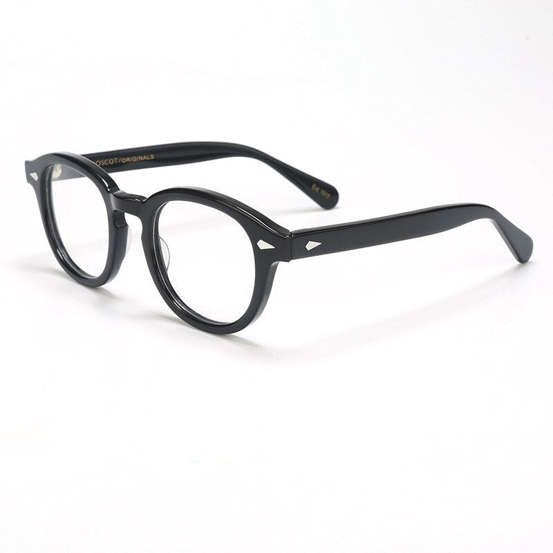 Bclear Unisex Full Rim Round Acetate Three Size S-M-L Frame Eyeglasses 1915 Full Rim Bclear