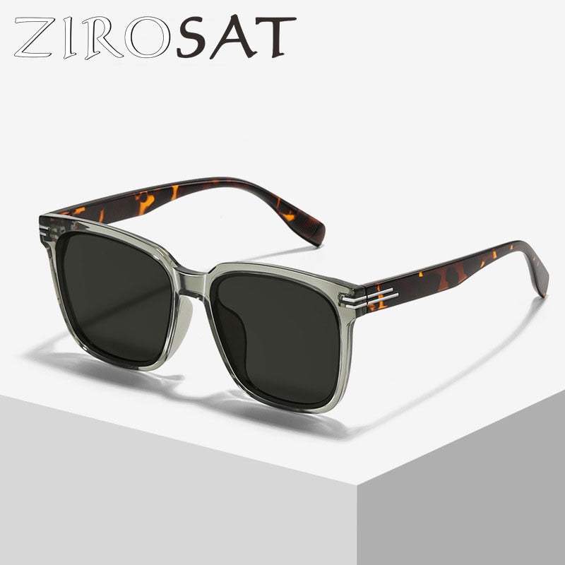 Zirosat Unisex Full Rim Square Alloy Acetate Sunglasses LY2229 Sunglasses Zirosat   
