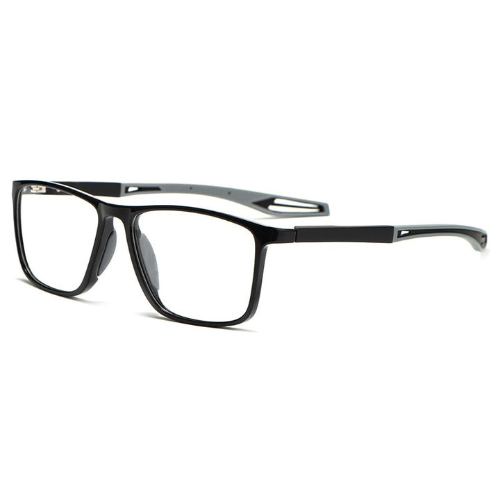 Reven Jate Unisex Full Rim Square Tr 90 Sport Eyeglasses 1019r Full Rim Reven Jate