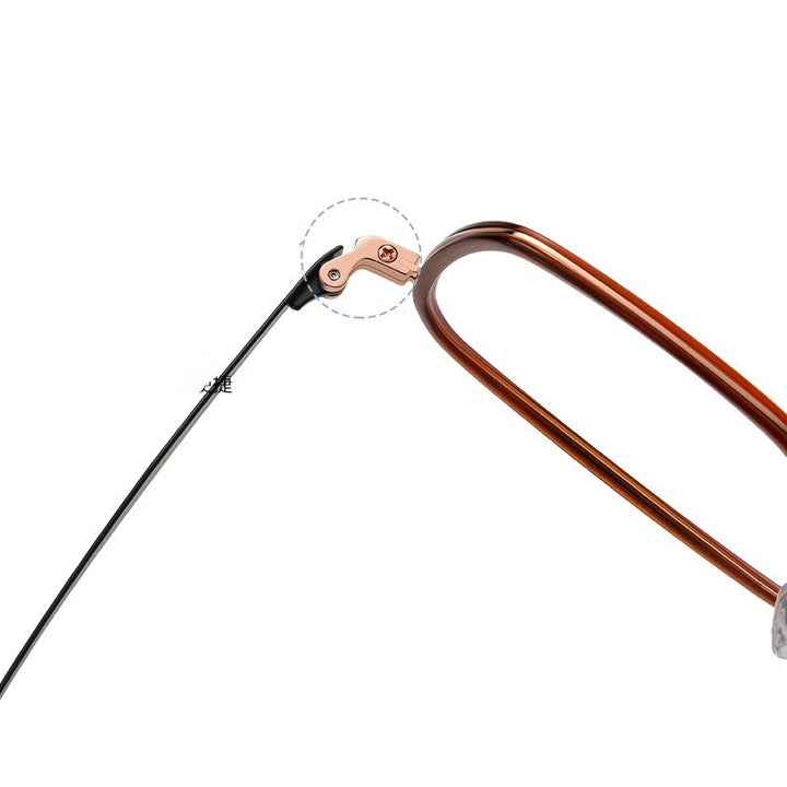 Bclear Unisex Full Rim Irregular Square Titanium Acetate Eyeglasses Nwd2327 Full Rim Bclear