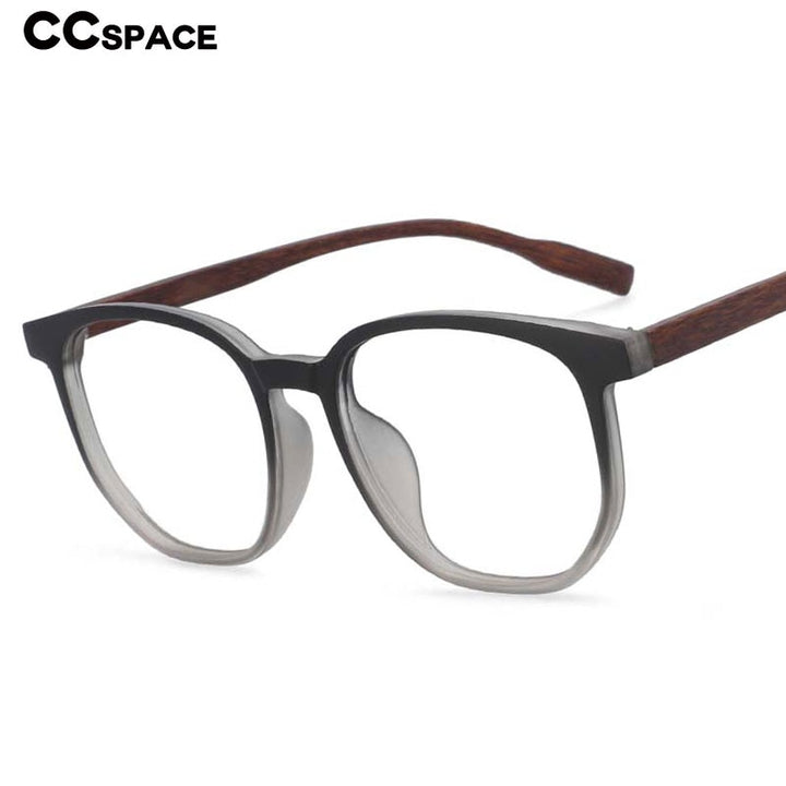 CCspace Unisex Full Rim Oversized Square Cat Eye Tr 90 Titanium Frame Eyeglasses 53976 Full Rim CCspace