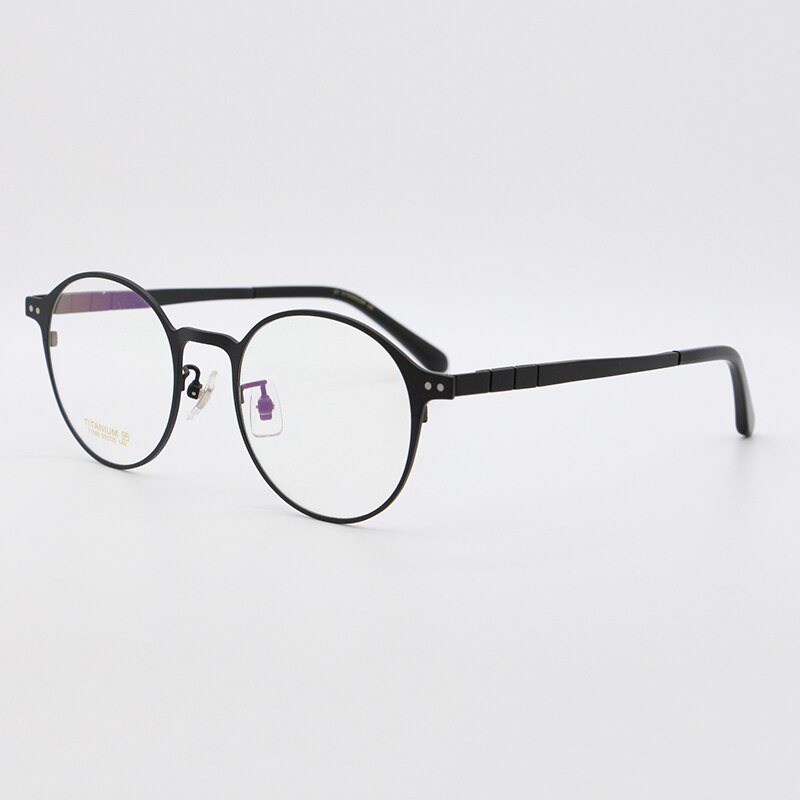 Bclear Unisex Full Rim Round Titanium Frame Eyeglasses My7180 Full Rim Bclear