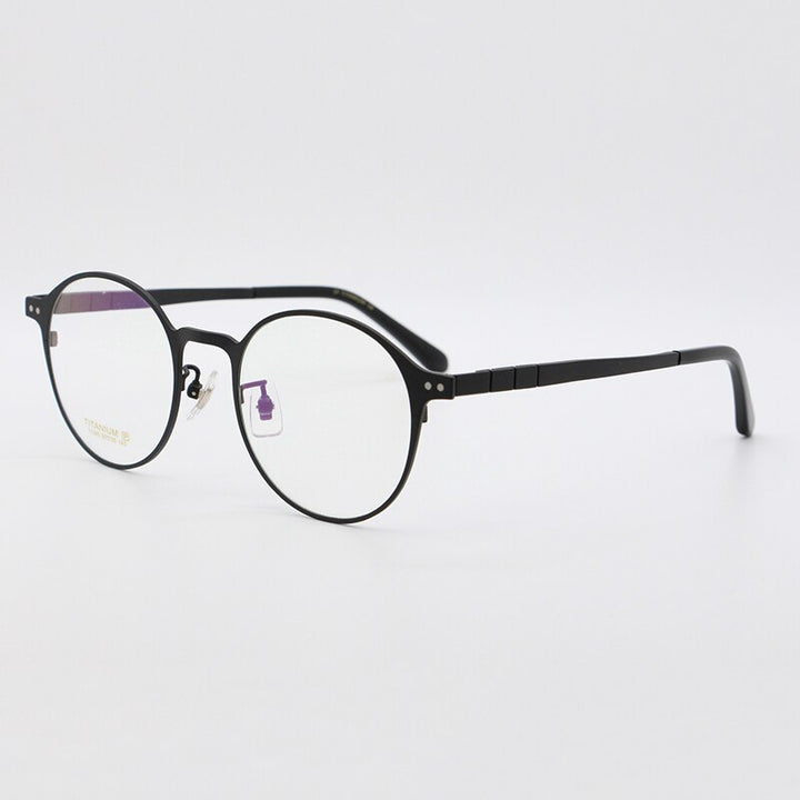 Bclear Unisex Full Rim Round Titanium Frame Eyeglasses My7180 Full Rim Bclear