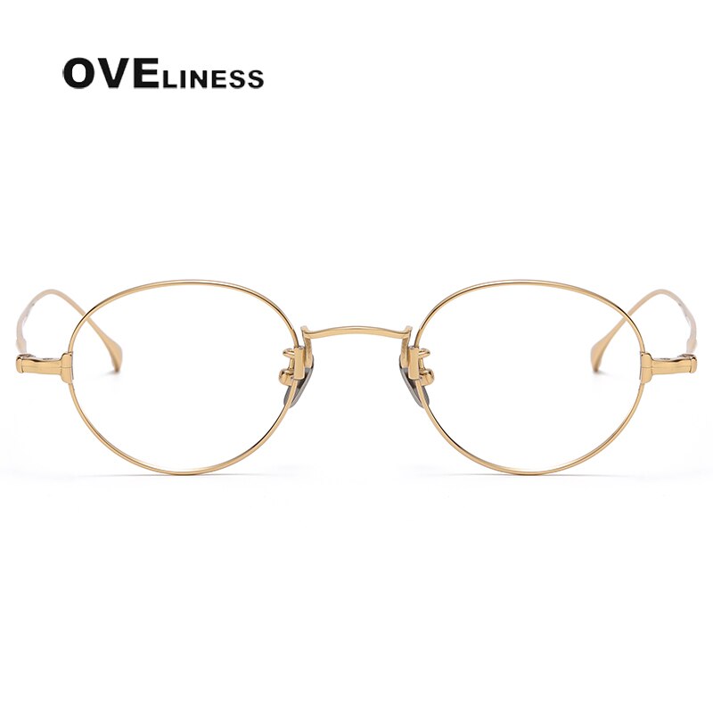 Oveliness Unisex Full Rim Round Titanium Eyeglasses Kmn53 Full Rim Oveliness