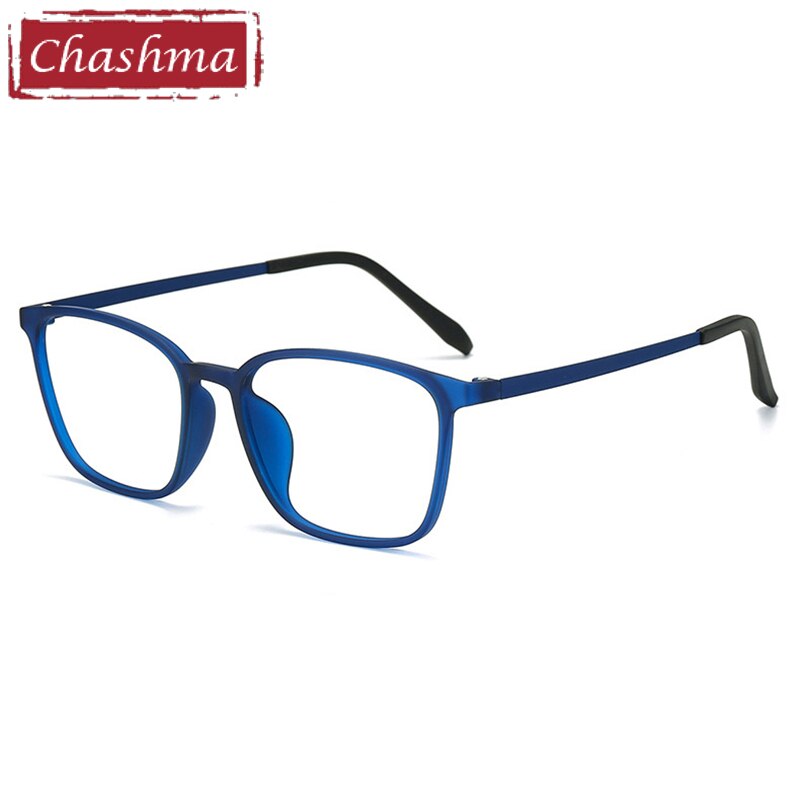 Chashma Unisex Full Rim Ultem Titanium Square Frame Eyeglasses 66113 Full Rim Chashma