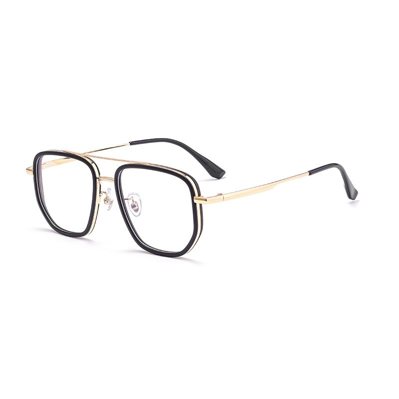 Hotochki Men's Full Rim Square Tr 90 Titanium Frame Eyeglasses 2217yj Full Rim Hotochki