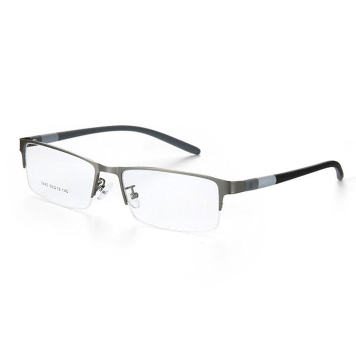 Hotony Unisex Semi Rim Alloy Frame TR 90 Temple Eyeglasses 2242 Semi Rim Hotony