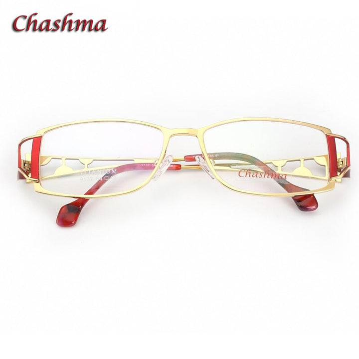 Chashma Ochki Women's Full Rim Rectangle Square Eyeglasses 9137 Full Rim Chashma Ochki   