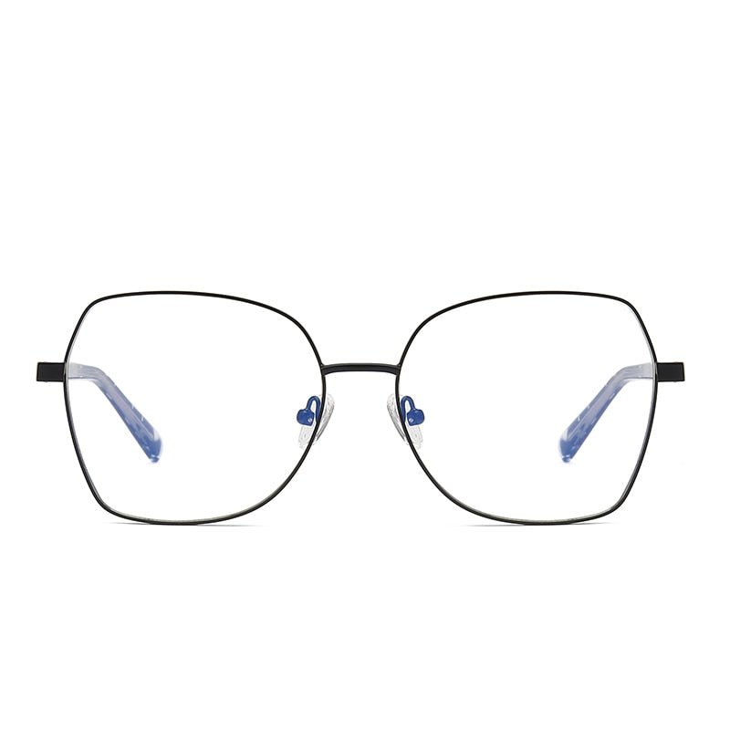 Hotochki Women's Full Rim Polygon TR-90 Resin Alloy Frame Eyeglasses 3004 Full Rim Hotochki