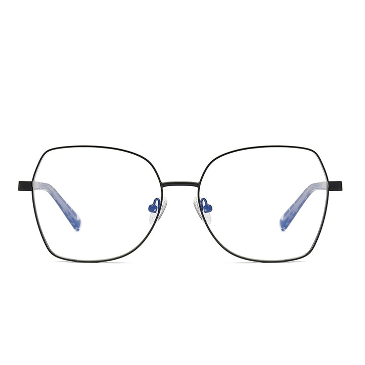 Hotochki Women's Full Rim Polygon TR-90 Resin Alloy Frame Eyeglasses 3004 Full Rim Hotochki