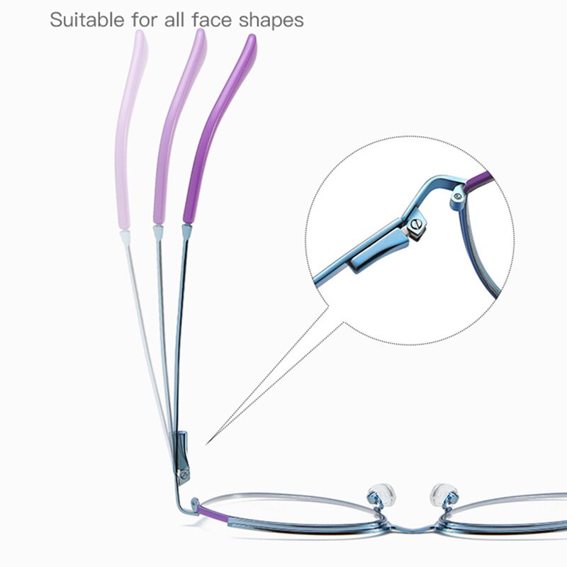 Hotony Women's Full Rim TR 90 Resin Round Alloy Frame Eyeglasses 3034 Full Rim Hotony