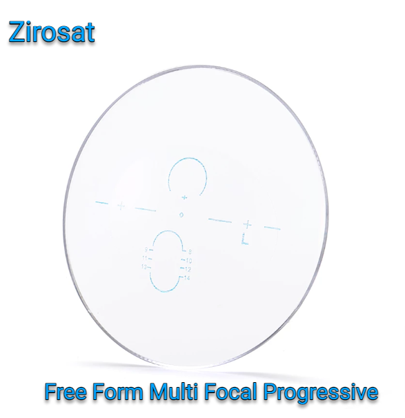 Zirosat Free Form Multifocal Progressive Clear Lenses Lenses Zirosat Lenses 1.56
