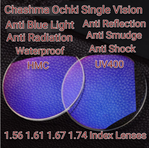 Chashma Ochki Single Vision Clear Lenses Anti Blue Light Lenses Chashma Ochki Lenses   