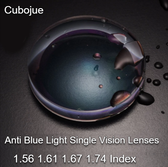 Cubojue Polycarbonate Single Vision Aspheric Anti Blue Light Clear Lenses Lenses Cubojue Lenses   
