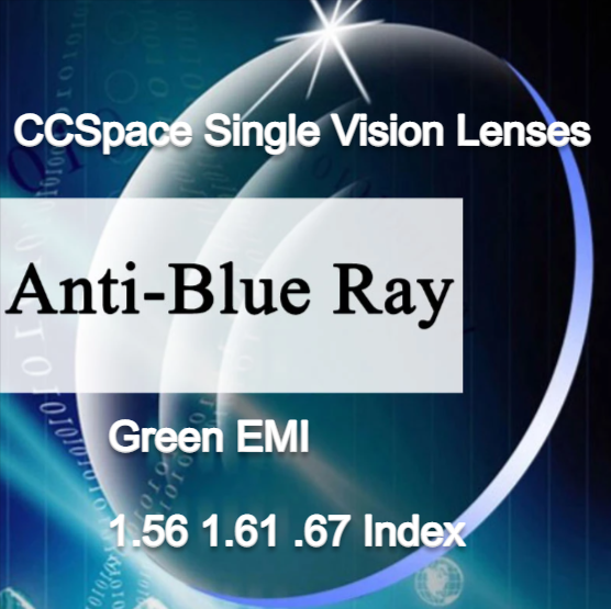 CCSpace Clear Aspheric Single Vision Anti Blue Light Lenses Lenses CCSpace Lenses