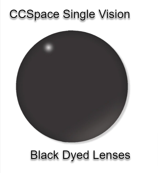 CCSpace Aspheric Single Vision Dyed Acrylic Lenses Lenses CCSpace Lenses 1.56 Black