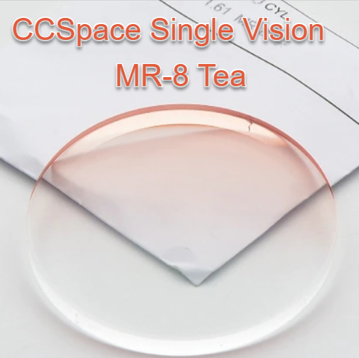 CCSpace Single Vision 1.61 Index MR-8 Tinted Lenses Lenses CCSpace Lenses Gradient Tea