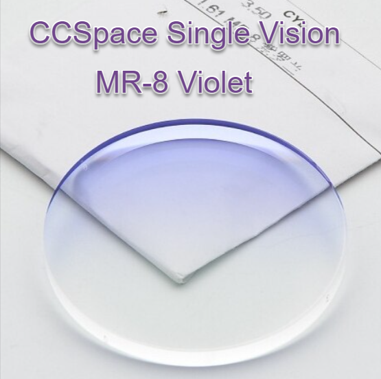 CCSpace Single Vision 1.61 Index MR-8 Tinted Lenses Lenses CCSpace Lenses Gradient Violet