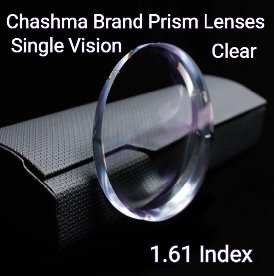Chashma Single Vision Prism Lenses Clear Lenses Chashma Lenses 1.61
