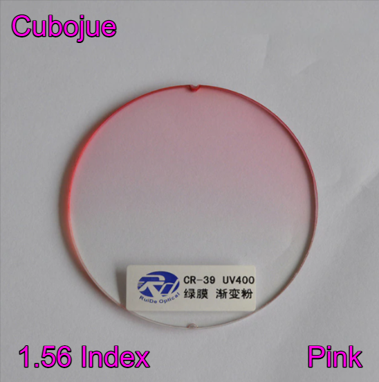 Cubojue Single Vision Gradient Tint Lenses Lenses Cubojue Lenses 1.56 Pink