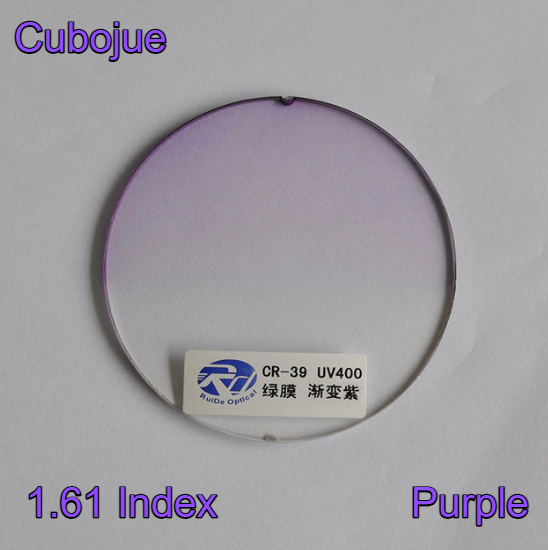 Cubojue Single Vision Gradient Tint Lenses Lenses Cubojue Lenses 1.61 Purple