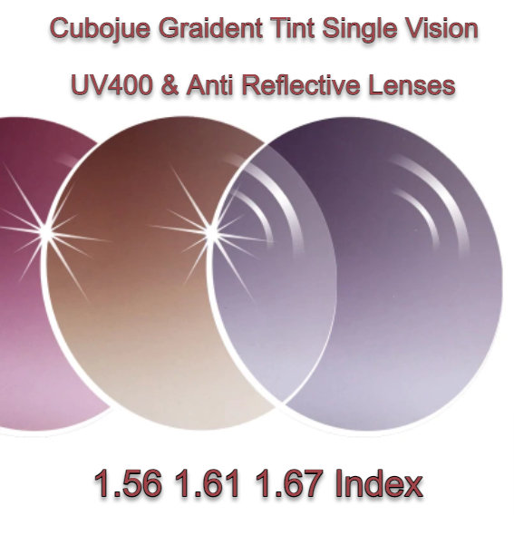 Cubojue Single Vision Gradient Tint Lenses Lenses Cubojue Lenses