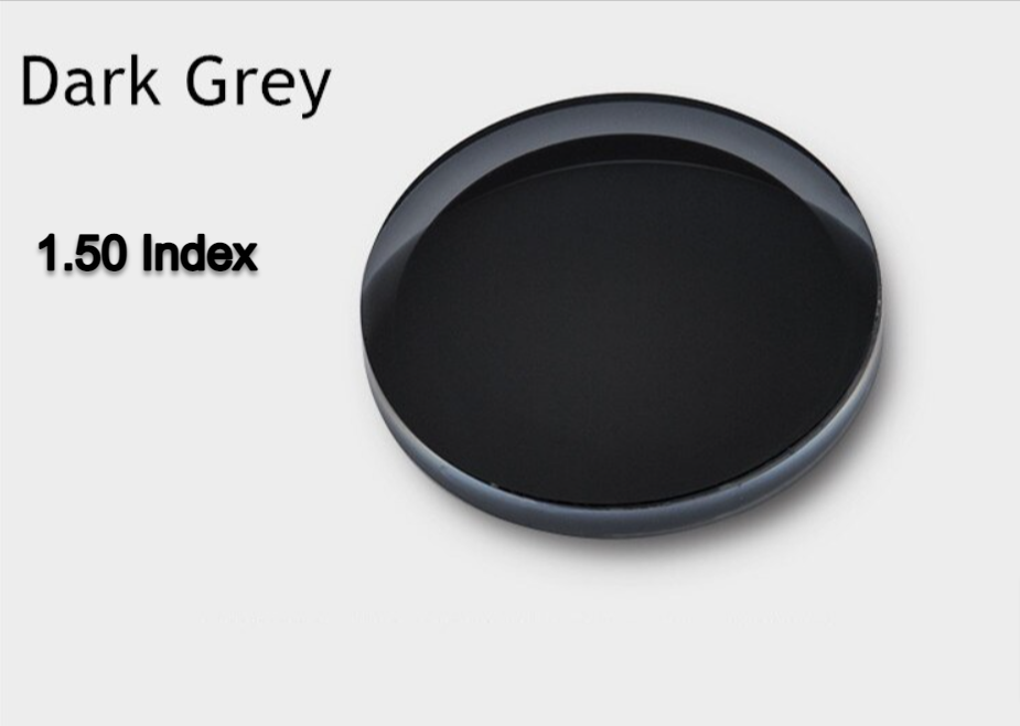 Cubojue Single Vision Polycarbonate Polarized Sunglass Lenses Lenses Cubojue Lenses 1.50 Dark Grey