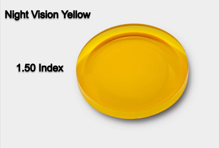Cubojue Single Vision Polycarbonate Polarized Sunglass Lenses Lenses Cubojue Lenses 1.50 Night Vision Yellow 