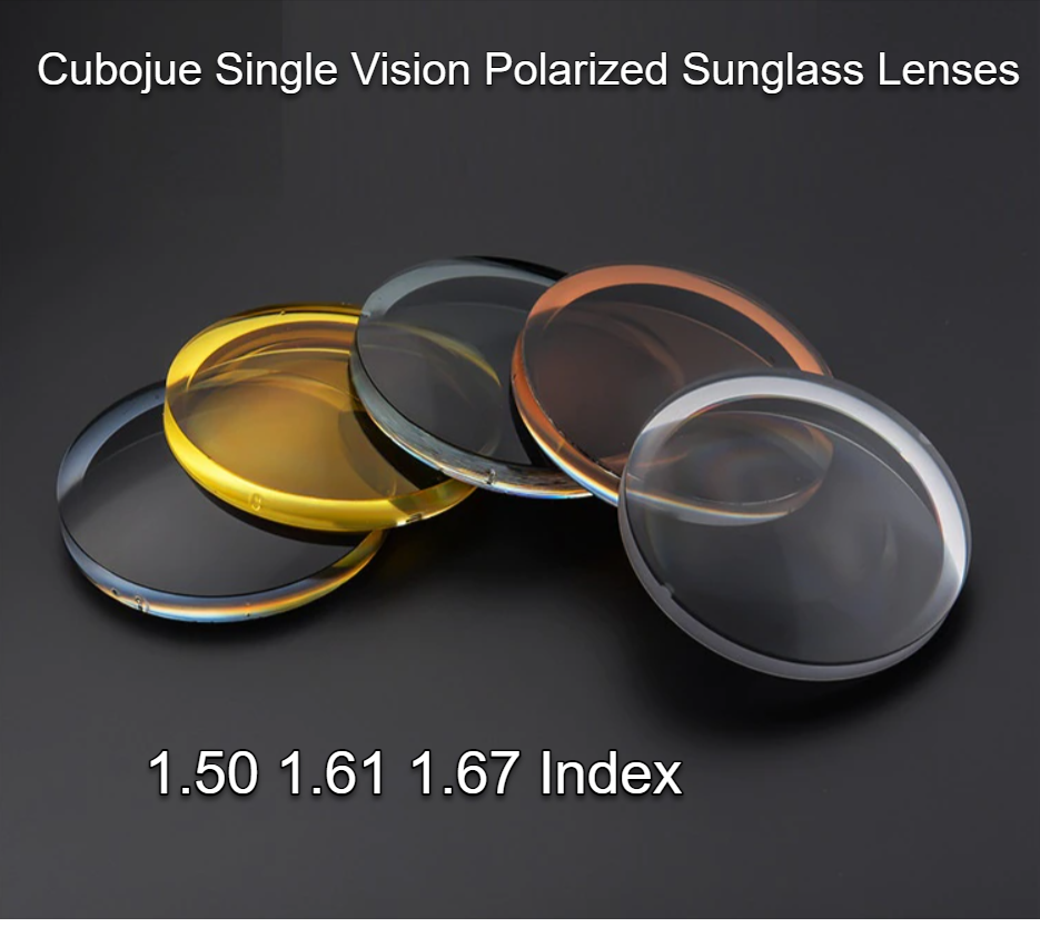 Cubojue Single Vision Polycarbonate Polarized Sunglass Lenses Lenses Cubojue Lenses