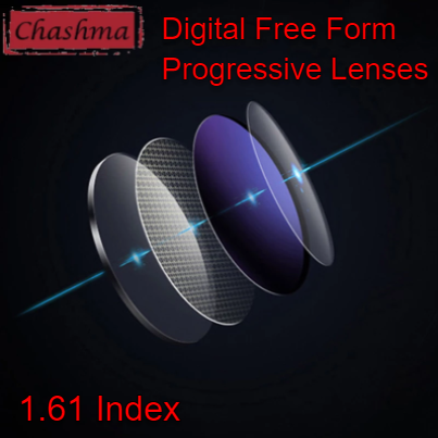 Chashma Free Form Progressive Anti Blue Light Clear Lenses Lenses Chashma Lenses 1.61