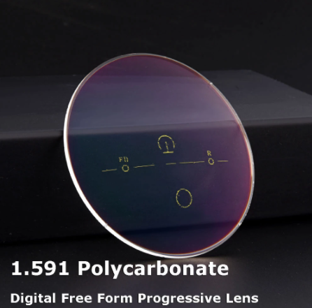 Gmei 1.59 Free Form Progressive Polycarbonate Clear Lenses Lenses Gmei Optical Lenses   