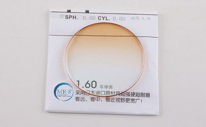 Hdcrafter Progressive M-8 Anti Blue Gradient Tint Lenses Lenses Hdcrafter Eyeglass Lenses 1.61 Gradient Brown