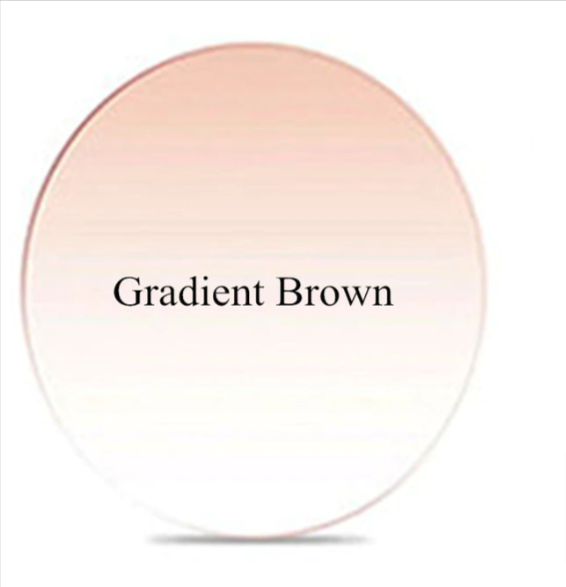 Chashma 1.61 MR-8 Single Vision Tinted Lenses Lenses Chashma Lenses Gradient Brown
