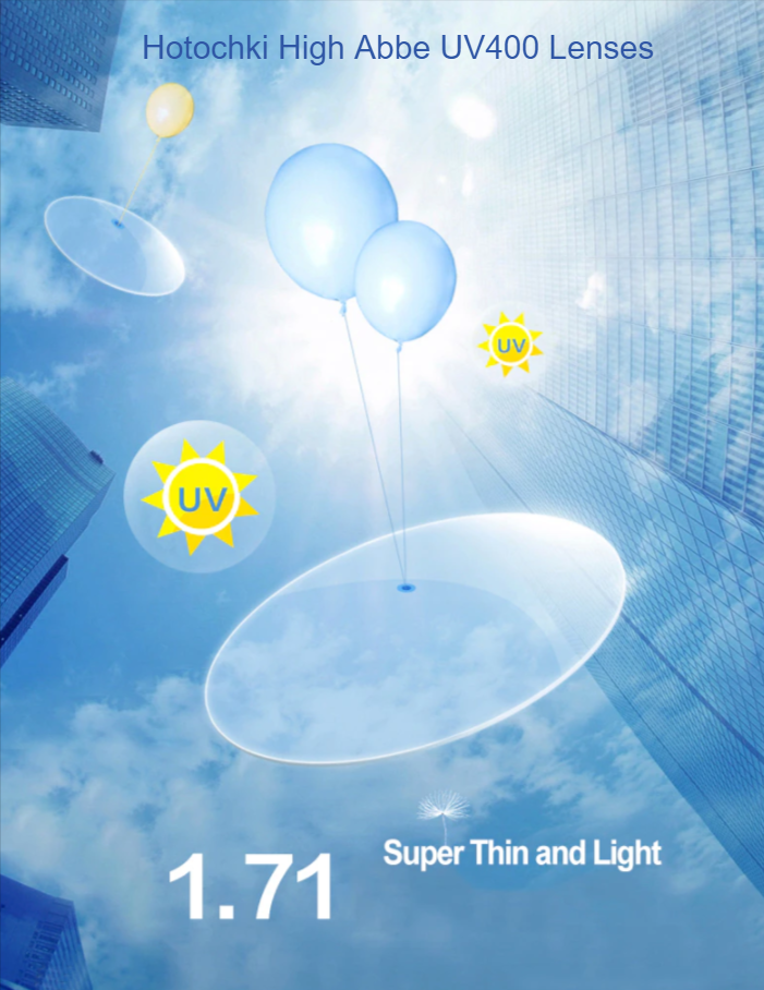 Hotochki 1.71 Index High Abbe Aspheric Single Vision Clear Lenses Lenses Hotochki Lenses