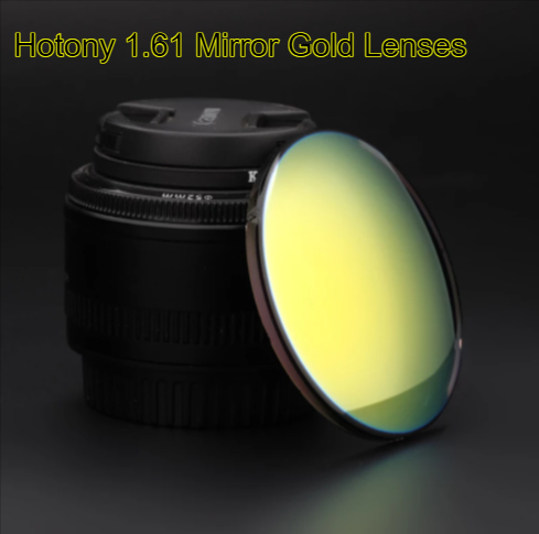 Hotony 1.61 Index Single Vision Polarized Lenses Lenses Hotony Lenses Mirror Gold