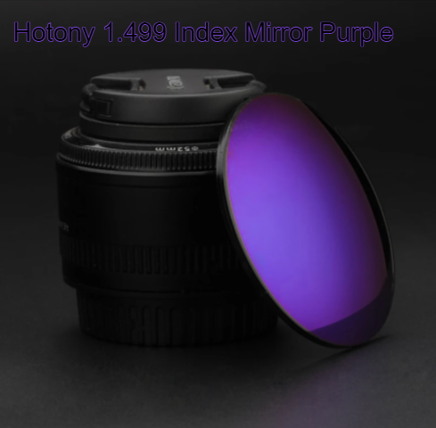 Hotony 1.499 Index Single Vision Mirror Polarized Lenses Lenses Hotony Lenses Mirror Purple